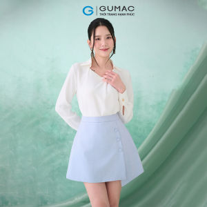 Set lẻ Áo dáng lửng phối cổ thời trang GUMAC AF07053  - Chân váy A thời trang GUMAC VF07052