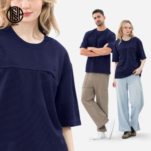 INSPI Premium Stripes Tshirt for Men and Woman Relaxed Fit with Welt Pocket Casual Tops Collection Menswear Crewneck Shirt