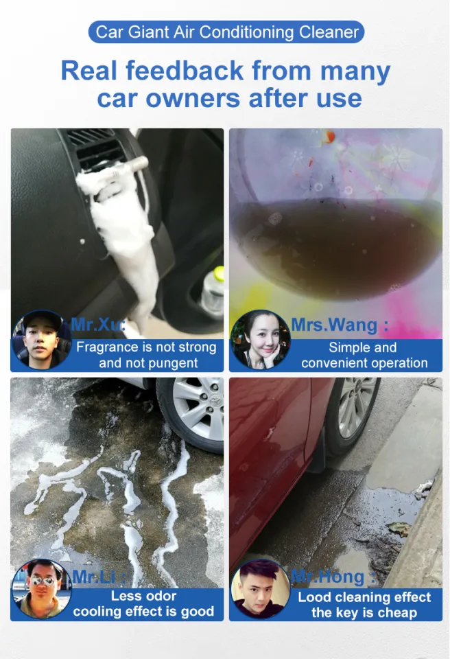 Car air conditioner aircon cleaner Car Aircon cleaner No need to