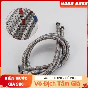 Dây cấp vòi chậu lavabo nóng lạnh HODABOSS dây cấp vòi nước bồn rửa chén bát nóng lạnhống cấp nước thép không gỉ