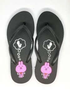 Dép kẹp tông nữ xỏ ngón bết bệt mũi tròn đi biển mùa hè in hình Chuột Mickey iDÉP DL033 chất xốp siêu nhẹ êm chân