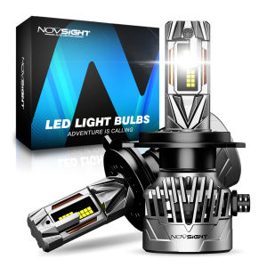 NIGHTEYE Novsight N95 LED Headlight Bulbs 130W 30000LM White Light H4/H7/H11/9005/9006 Plug & Play for Enhanced Visibility