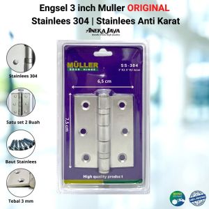 Engsel 3 Inch Jendela Muller Stainlees 304 ORIGINAL