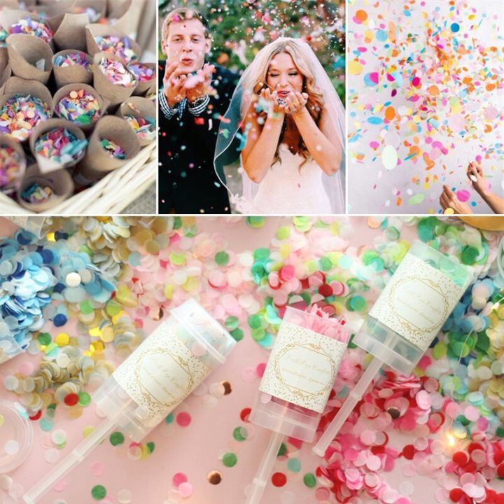Confetti Push 1pcs Poppers Wedding Confetti Poppers for Graduation