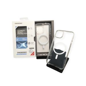 CASE IPHONE 13/14/15 PRO/PLUS/MAX ONEBERRY CLEAR CASE MAGNETIK DROP PROTECTION CASE IPHONE