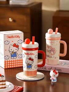 Sanrio Hello Kitty Ceramic Mug 700ml 370ml Coffee cup Gift Set Hot Cold Suitable Trendy Daily Cup Cawan Seramik 尼马克杯