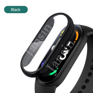 2in1 Case + Glass Film for Xiaomi Mi Band 9 Full Coverage Protective Cover Miband 9 band9 NFC Tempered Glass Screen Protector Mi Band 8 7 Hard PC Bumper Overall Protective Case