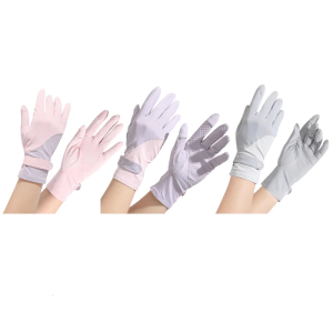 Outdoor Sun Defense Gloves Ice Cool Lightweight Breathable for Driving Cycling Comfortable Nylon Spandex Blend