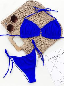 2026 Bán Nóng [ Được vận chuyển từ Trung Quốc ] Bikini thể thao bơi lội bãi biển mới đồ bơi hở lưng gợi cảm phong cách Âu Mỹ bộ đồ bơi suối nước nóng có dây đeo. B3