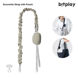 BITPLAY Scrunchie Strap with Pouch Detachable Mini Bag Durable Phone Lanyard & Multi-Purpose Bag Strap for Daily Use