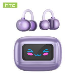 HTC NE54 Translate Earphone Ear-Clip Bluetooth 6.0 Earbuds Visual Expression Multi-function Touch Screen Long Battery Life IPX4 Waterproof For Android/IOS