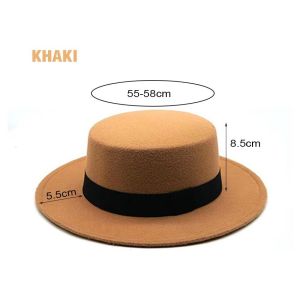 ส่งจากกรุงเทพ！หมวกมายากล ทรงเค้ก ปีกกว้าง สไตล์สปานามา สีกากี สีดำ