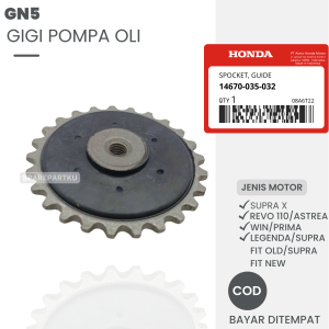 GN5 GIGI POMPA OLI SUPRA X SUPRA FIT NEW/OLD REVO 110 ASTREA WIN PRIMA LEGENDA/ GEAR/ GIR OLI/