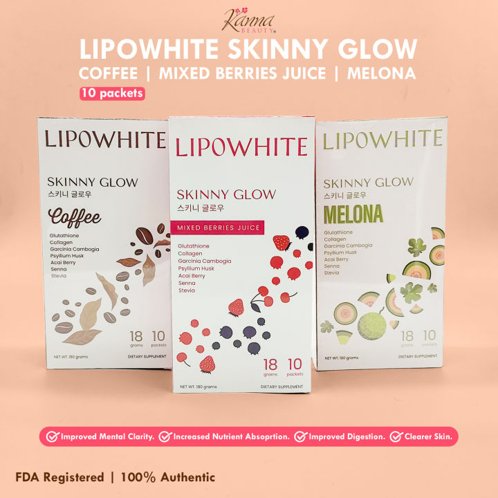 Lipowhite Skinny Glow Coffee Mixed Berries Melona Oral