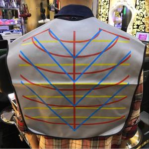New Cape for barber hair cutting light black/grey/violet color for hair coloring