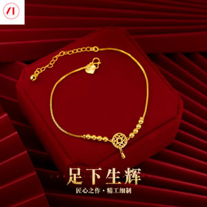 XT เครื่องประดับเกาหลี24K สร้อยข้อมือความรักมงกุฎ916 Original สร้อยคอชุบทองแฟชั่นผู้หญิง