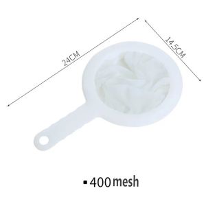 COD【Local Deliver】400 Mesh Kitchen Filter Ultra-fine Nylon Mesh Strainer Spoon Sieve Soy Juice Coffee Milk Food Strainers Colander Gadgets