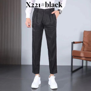 Trouser Pants for Men Above Ankle Korean Fashion Slacks 4 Colors