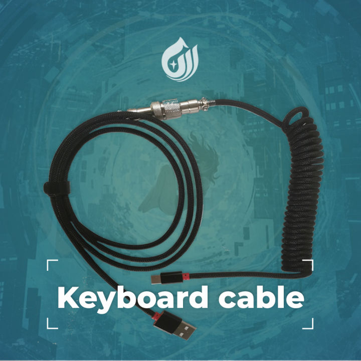 Coiled Cable for Mechanical Keyboard Custom Coiled Cable Wire USB Type ...