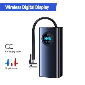 【BOLT】Universal Electric Air Pump – Portable Rechargeable Wireless/Wired Digital Inflator LED Light Tire Pressure Display for Car Bike Motorcycle