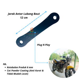 Lowering Unitrak Kit Ninja R RR SS Pemendek Monoshock Breket Plat Arm Unitrack Variasi Ninja Penurun Shok Belakang