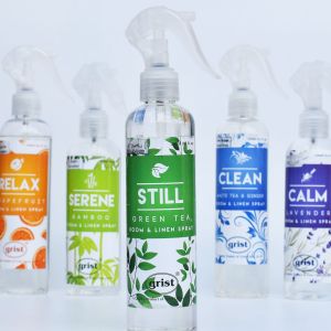 Grist Room & Linen Spray Serene Bamboo/ Clean/ Still Scent 250ml | Bed Sheet Fragrance Disinfectant Freshener Spray