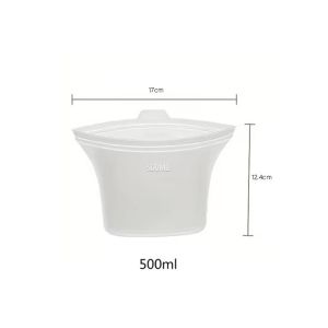 Reusable Silicone Food Storage Bag Fresh-keeping Sealed Food Bags Leakproof Containers Refrigerator Meat Fruit Food Freezer Bag