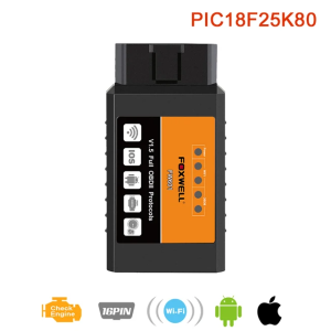 Foxwell fw601 phổ OBD2 WIFI ELM327 V 1.5 pic18f25k80 Máy quét cho Android IOS ODB2 OBD2 Đầu đọc mã Công cụ quét xe ELM327