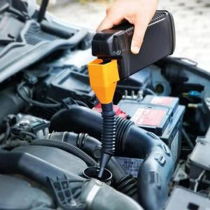 ZEEMIN Foldable Car Motorcycle Refueling Gasoline Engine Plastic Oil Funnel Filter Transfer Tool Flexible Funnel Draining Tool