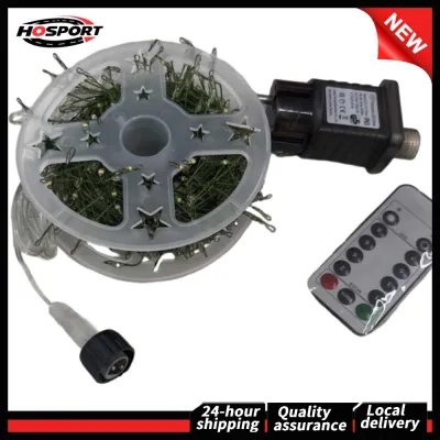【HOSPORT】 Colorful LED Fairy Lights with Auto Timer for Garden and Bedroom Decor 10M Waterproof Light Source for Celebrations