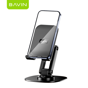 BAVIN PS37 Portable Folding Phone Holder & Tablet Stand with Four-Axis Linkage 360 Degree Rotation