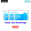 Aolon x DR.Isla YT300 300ml Water pulse Nasal Wash Neti Pot Nose Rinsing Bottle Irrigater  nassal spray Washer with 10 Bag 2.7g Nose Antibacterial Powder Washing Salt  for Adult Allergic Rhinitis Sinus Daily Nasal Rinsing Nose Care Tools. 