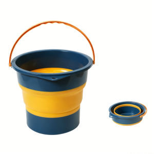 Multi-functional Foldable Water Bucket Portable Household Carrying Bucket Easy Store Rubber Bucket