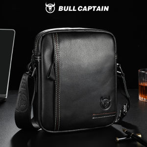 Bullcaptain Người Đàn Ông Của da thật Đa Chức Năng Túi đeo chéo Hàn Quốc-Phong Cách Thiết Kế Hợp Thời Trang Một Mảnh Da Với Màu Sắc Đồng Phục Giản Dị Túi Xách & Dây Đeo Vai Tùy Chọn