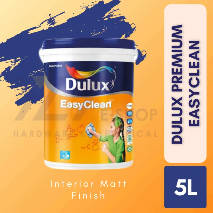 Dulux Easy Clean 5L - Custom Mixed Colour Available - 室内墙面漆 儿童房