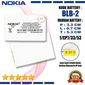 Baterai Original BLB2 / BLB-2 Compatible Hp Nokia 8210 8250 8310 8510 8850 8910 6510 3610 5210 7650
