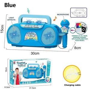 YUNLEO Kids Singing Machine with Microphone Radio Music Speaker Childrens Musical Toys