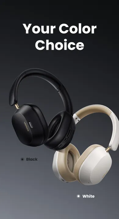 Tai nghe Bluetooth Ugreen Max5c | Hybrid ANC 43db | Kết nối 2 thiết bị | LDAC | Âm thanh 3D | BigBuy360 - bigbuy360.vn Tai nghe Bluetooth Ugreen Max5c | Hybrid ANC 43db | Kết nối 2 thiết bị | LDAC | Âm thanh 3D | BigBuy360 - bigbuy360.vn