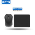 Mouse nirkabel mini/mouse laptop/klik senyap ultra-tipis 2.4GHz/1800-3200DPI dengan penerima USB. Tersedia untuk PC Laptop Windows Mac Linux ChromeOS. 