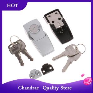 [Chandrae] Cabinet Coated Metal Hasp Latch DK604 Security Toggle Lock With Two Keys