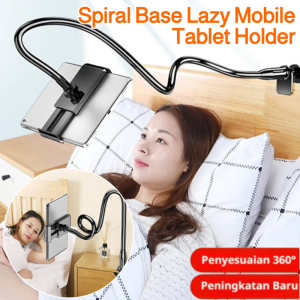 Lazy Mobile Tablet Holder Spiral Base Flexible Long Arm Clip High Temperature Resistance