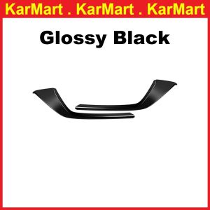 Mazda CX5 2024 2025 Front Lower Grille Trims Cover Glossy Black Carbon Net Decoration Strip Front Grille Side Trim Accessories CX-5 KF Exterior Garnish Trim Delete Chrome