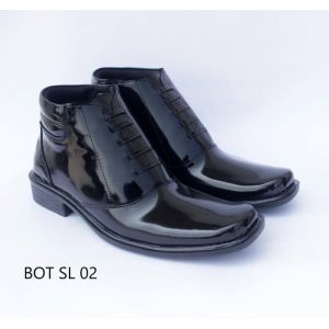 Sepatu Pantofel Kerja Pria Model Boot Mamojosfore SL 02 TAN DOFF