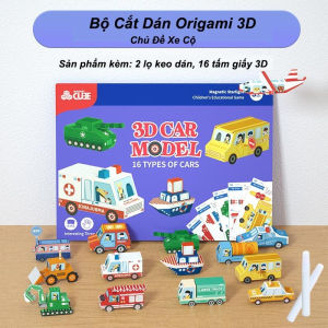 Đồ Chơi Giáo Dục Bộ Gấp Hình 3D - ORIGAMI Không Dùng Kéo Làm Thủ Công Giúp Phát Triển Sự Khéo Léo Và Tư Duy Cho Trẻ - Tiệm Nhà Sóc 2023