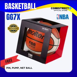 Molten GG7X Original Basketball Indoor/Outdoor PU Leather FIBA official for Training Ball & Competition Size 7 Tournament