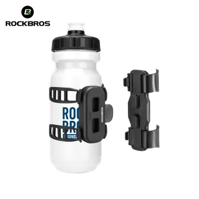 ROCKBROS Bicycle Magnetic Bottle Cage Quick Release Fastening Strap Silicone Shockproof Stable Water Bottle Holder Universal Convenient Water Bottle Bracket For MTB Road Bike Scooter Backpack Bicycle Accessories