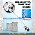 3/4INCH STAINLESS STEEL FLOAT VALVE STAINLESS STEEL BALL Water Tank Ball Flow Control Float Sensor Valve Bola Tangki Air. 