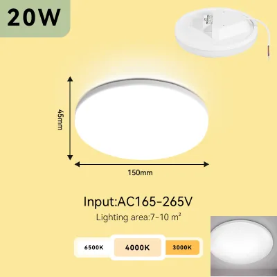 Led Ceiling Light Ultra Thin Lampu Modern LED Light Surface Mounted 220V-240V Led Downlight Ceiling Modern Round Lamp for Home Living Room Bedroom