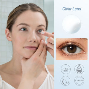 【-1.00 s/d -10.00】Magister Softlens Minus 14.0mm Soflens Bening Minus Softlen Clear Min Softlens minus bening 6 bulan