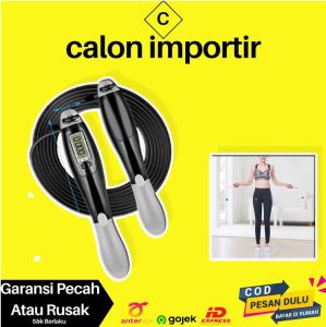 Tali Skipping Rooper Ropeless Weighted Ball Cordless Count LCD Dengan Pemberat Dilengkapi Penghitung Tidak ada Tali